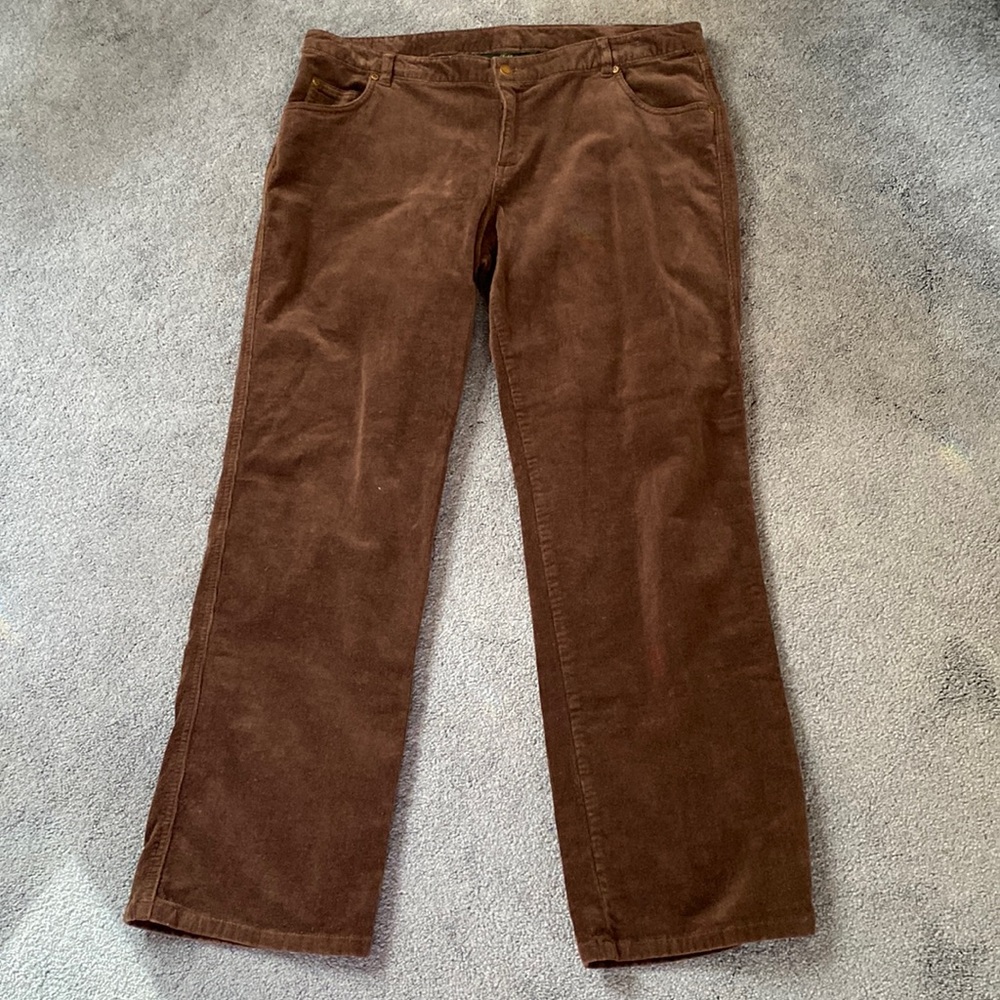 Woolrich women Corduroy Pants Brown size 16